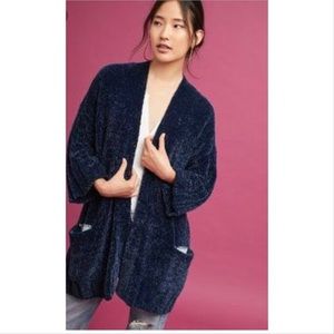 Anthropologie Navy Cardigan Sweater by Moth